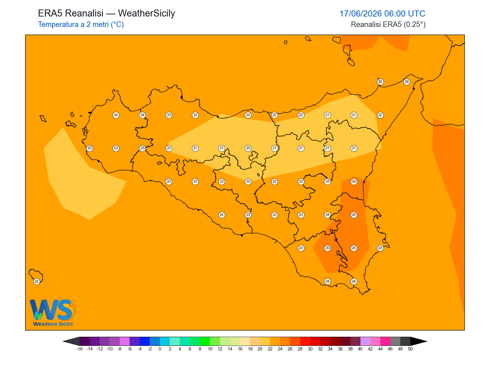 Temperatura a 2 metri · 2026061706