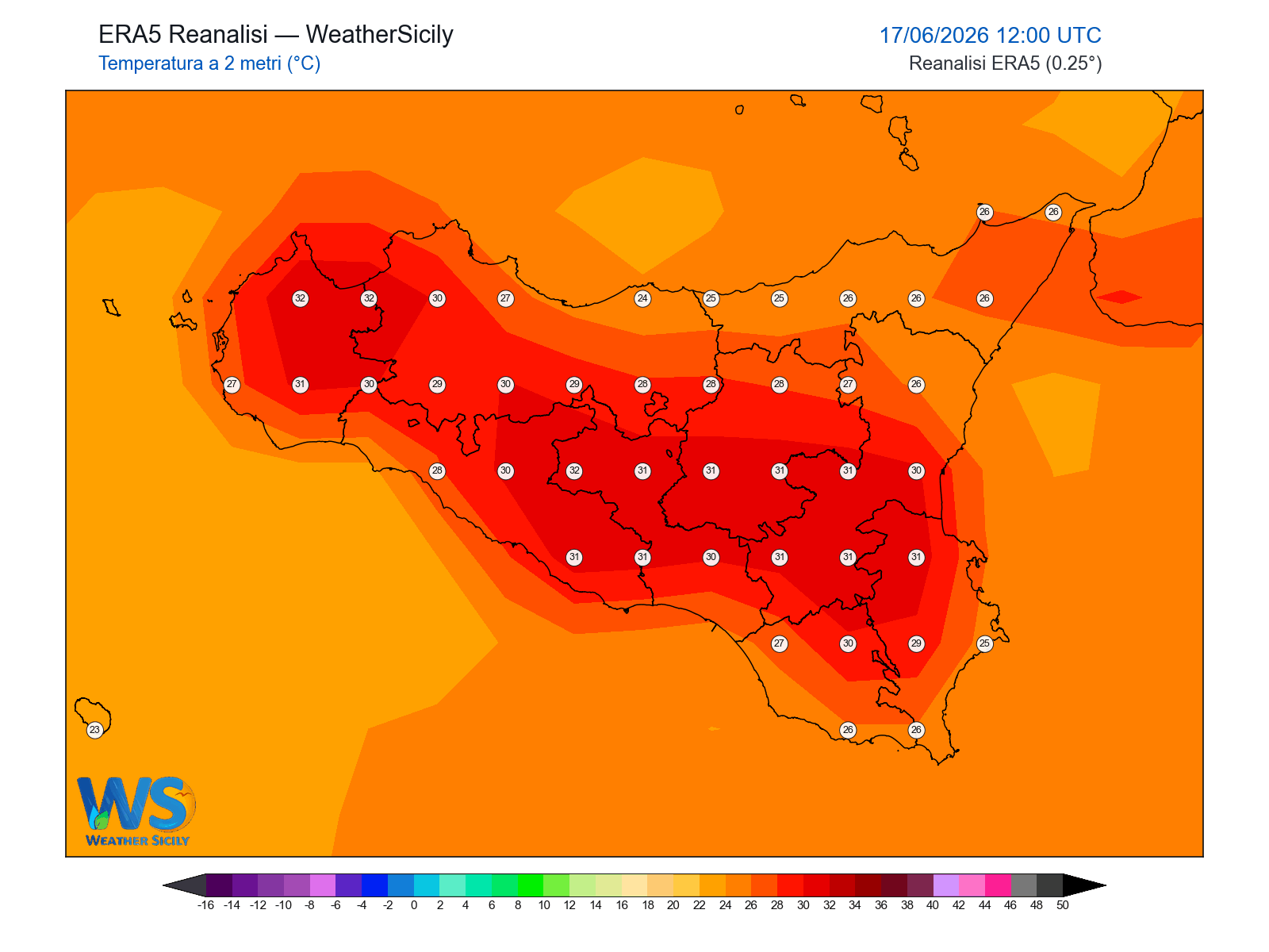Temperatura a 2 metri · 2026061712