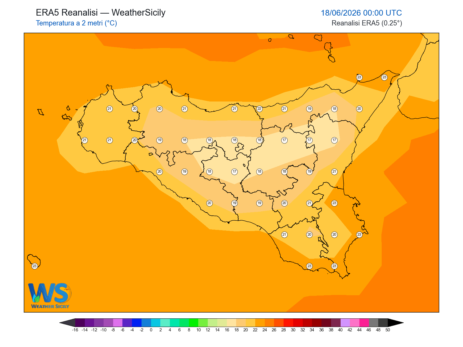 Temperatura a 2 metri · 2026061800