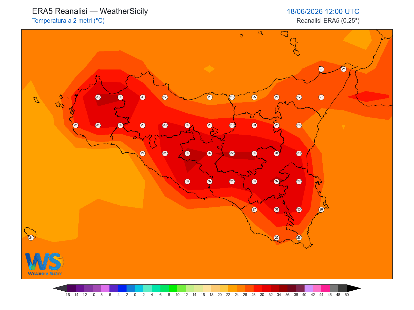 Temperatura a 2 metri · 2026061812