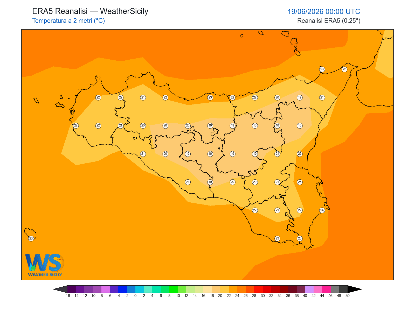 Temperatura a 2 metri · 2026061900