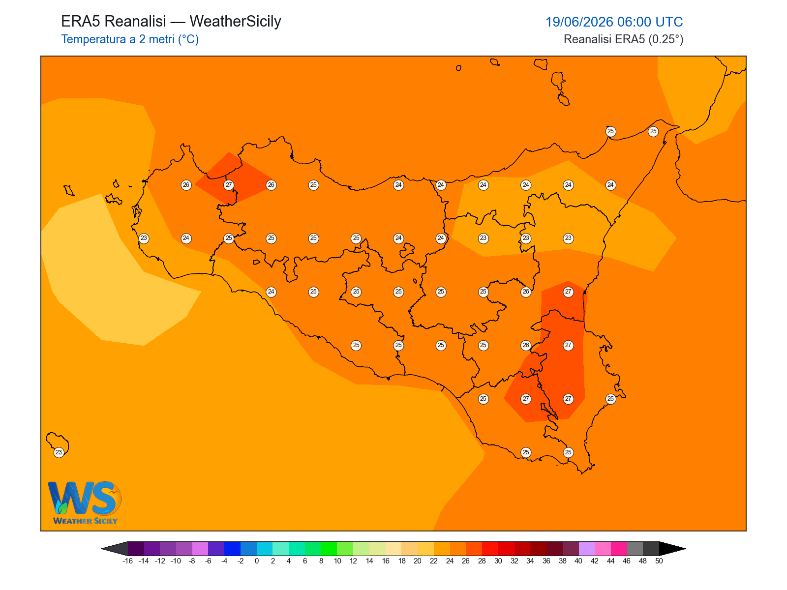 Temperatura a 2 metri · 2026061906
