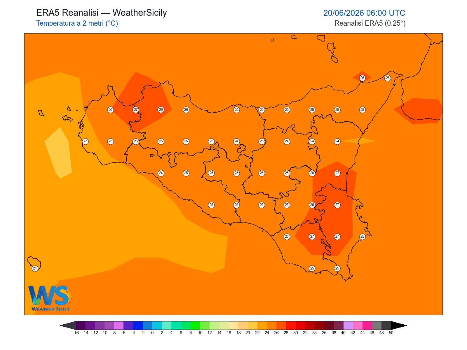 Temperatura a 2 metri · 2026062006