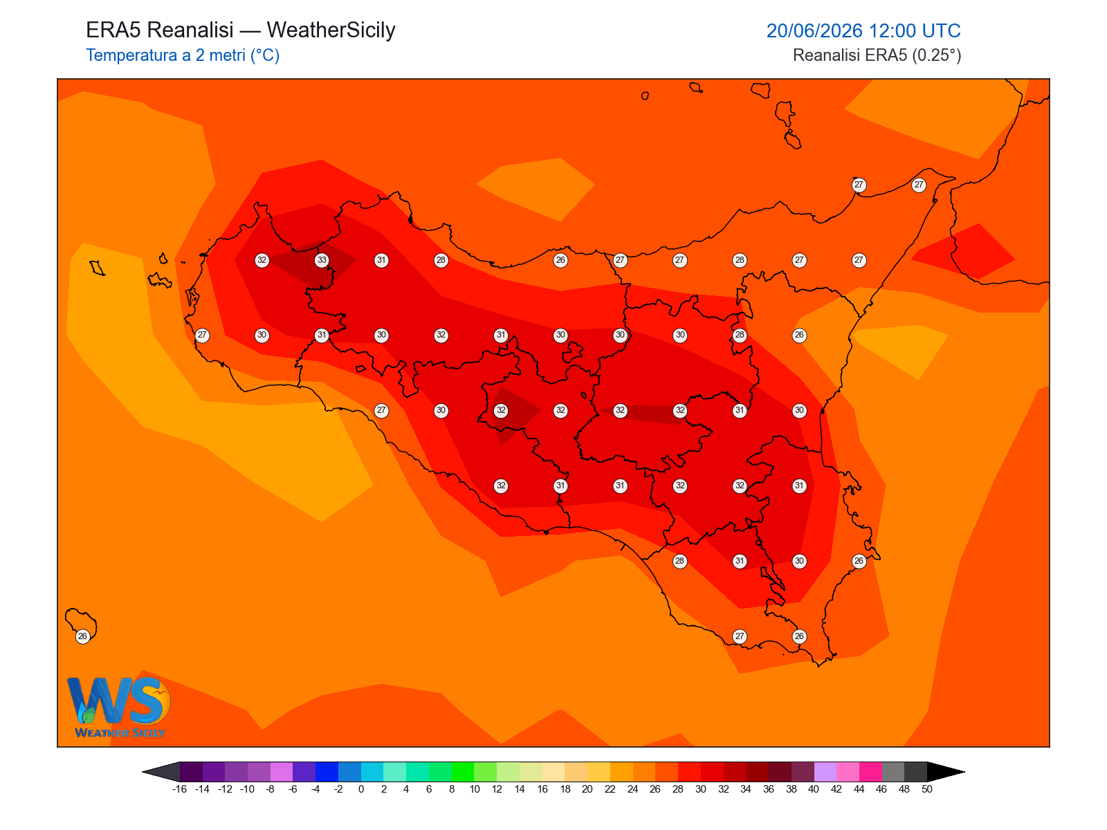 Temperatura a 2 metri · 2026062012