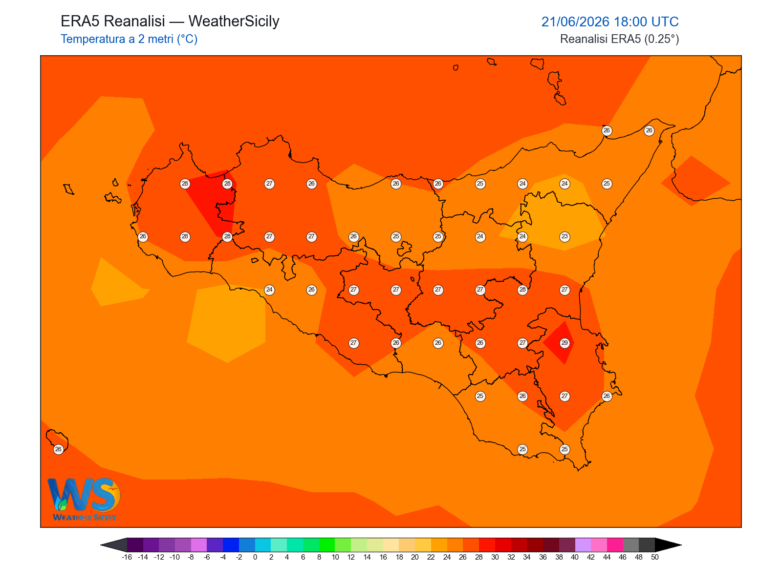Temperatura a 2 metri · 2026062118