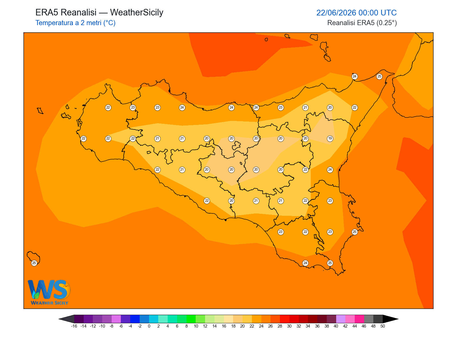 Temperatura a 2 metri · 2026062200