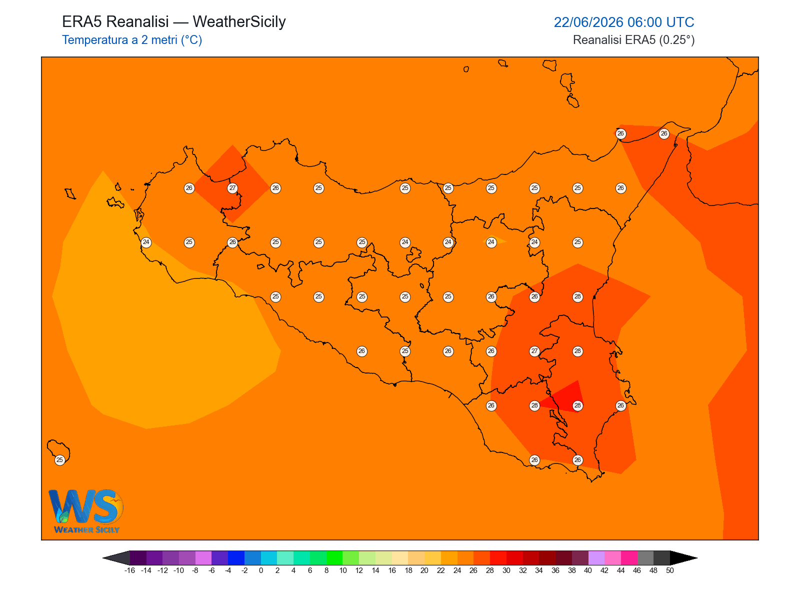 Temperatura a 2 metri · 2026062206