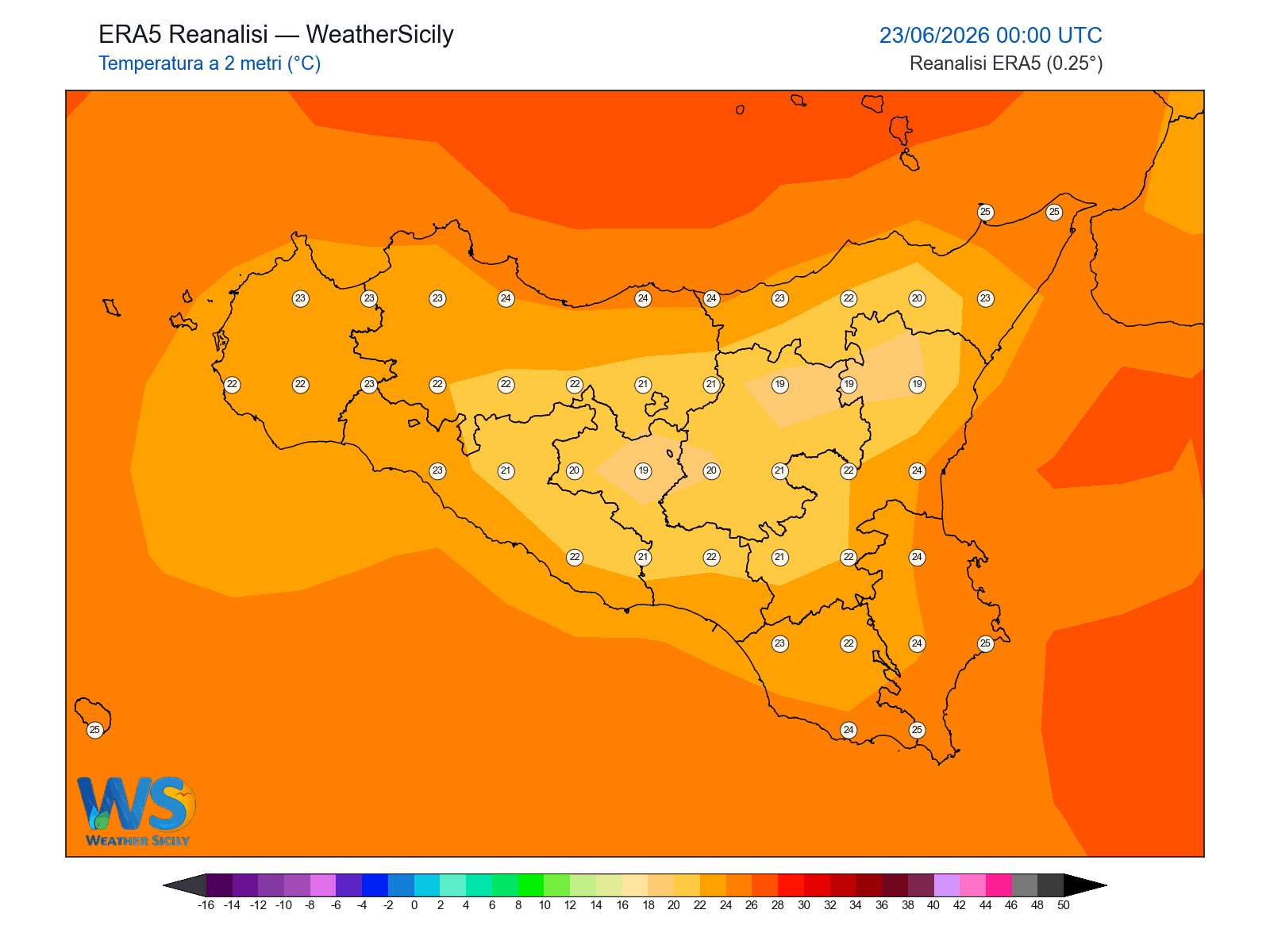 Temperatura a 2 metri · 2026062300