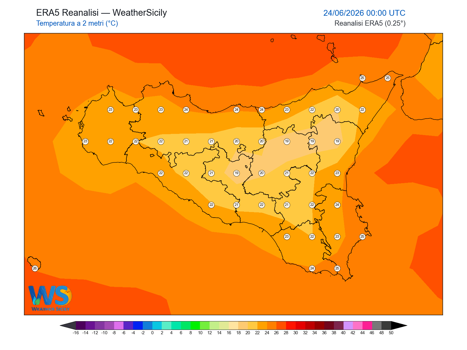 Temperatura a 2 metri · 2026062400