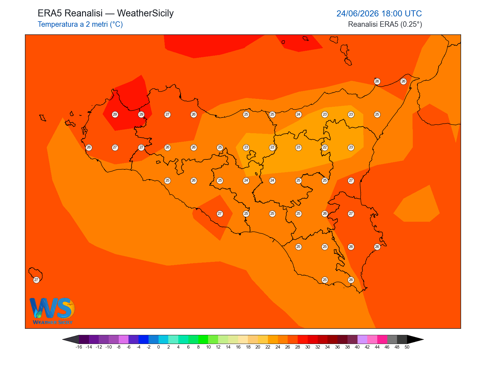 Temperatura a 2 metri · 2026062418