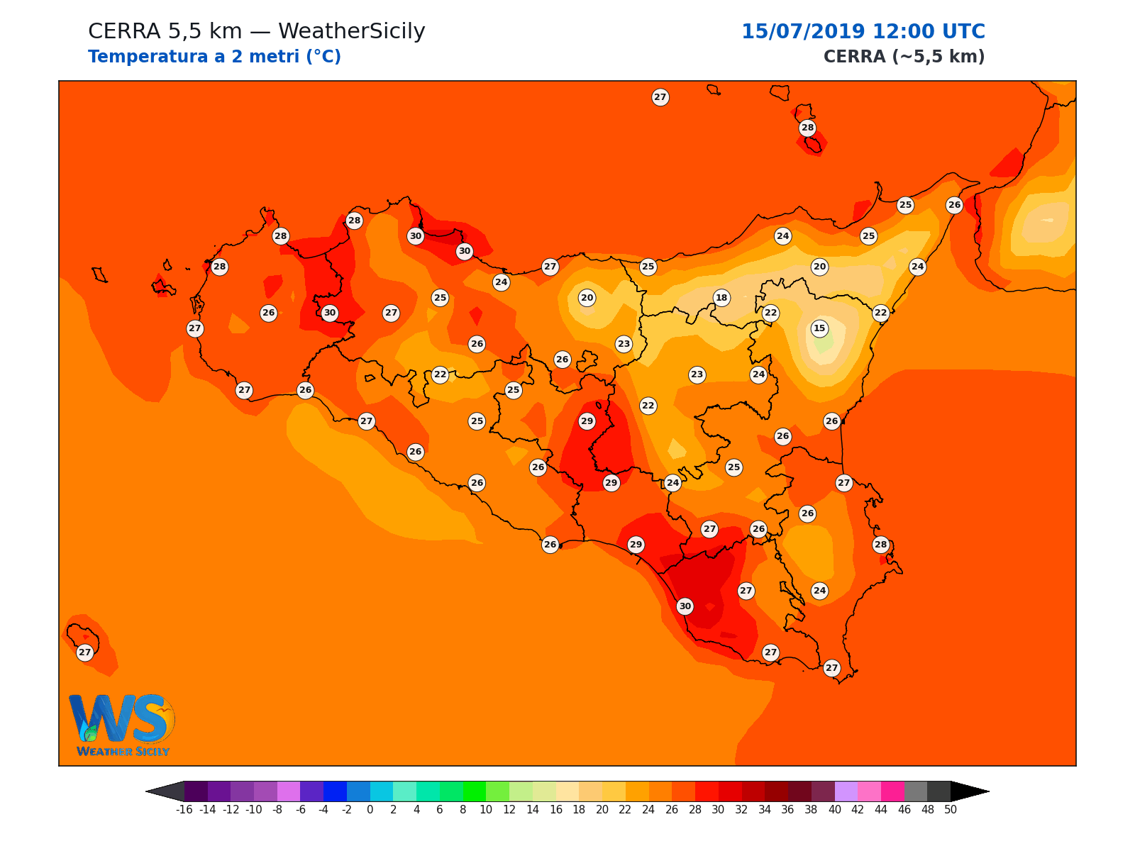 Temperatura a 2 metri · 2019071512