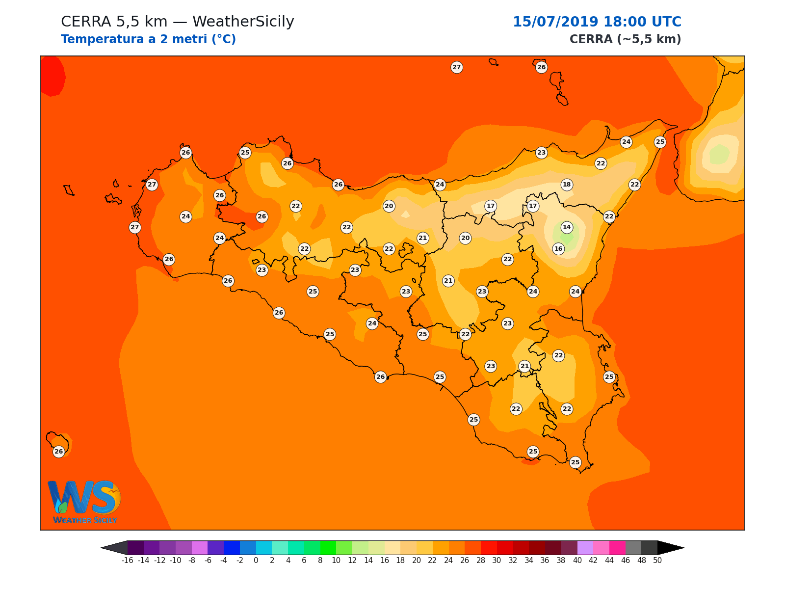 Temperatura a 2 metri · 2019071518