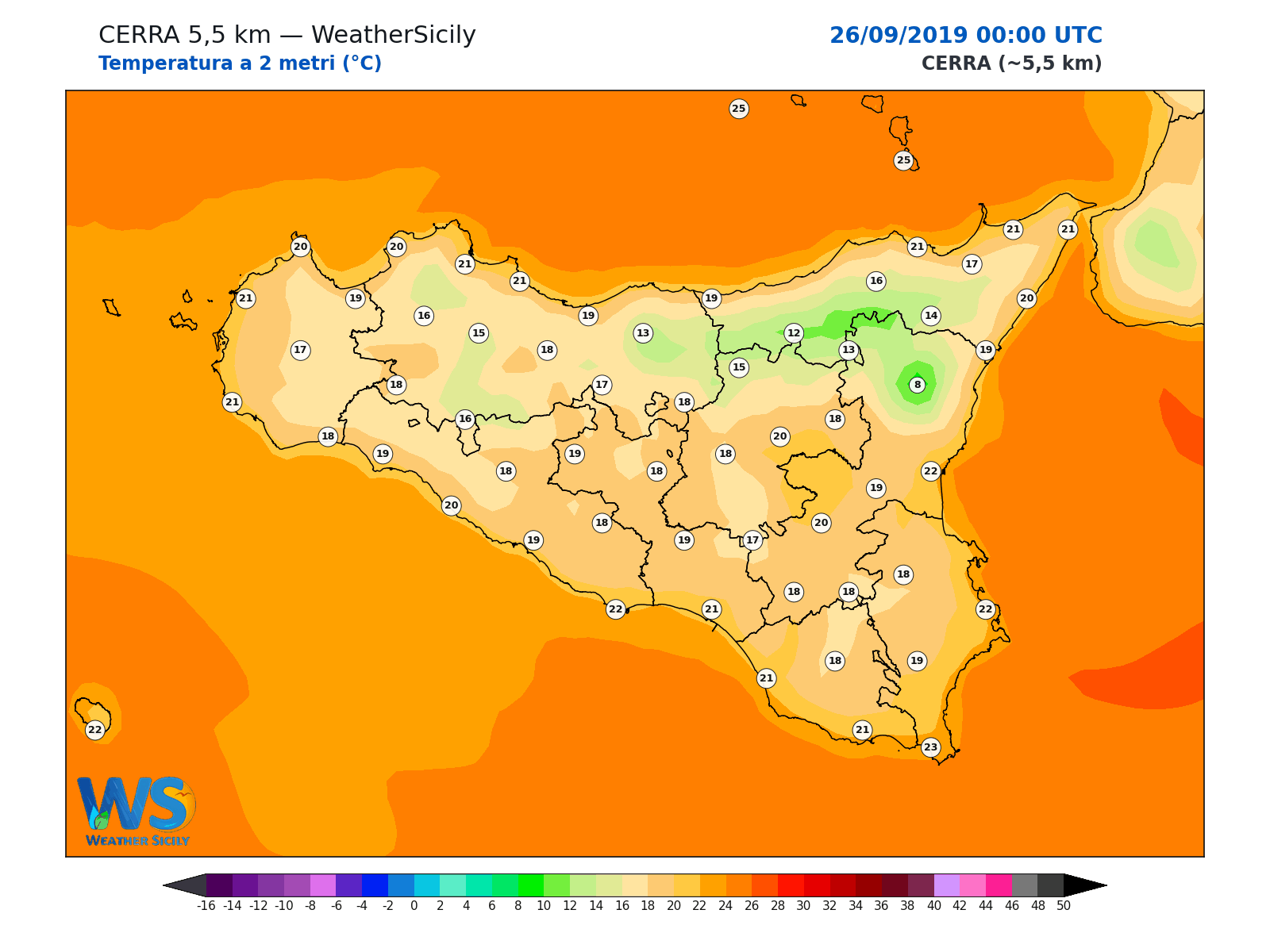 Temperatura a 2 metri · 2019092600