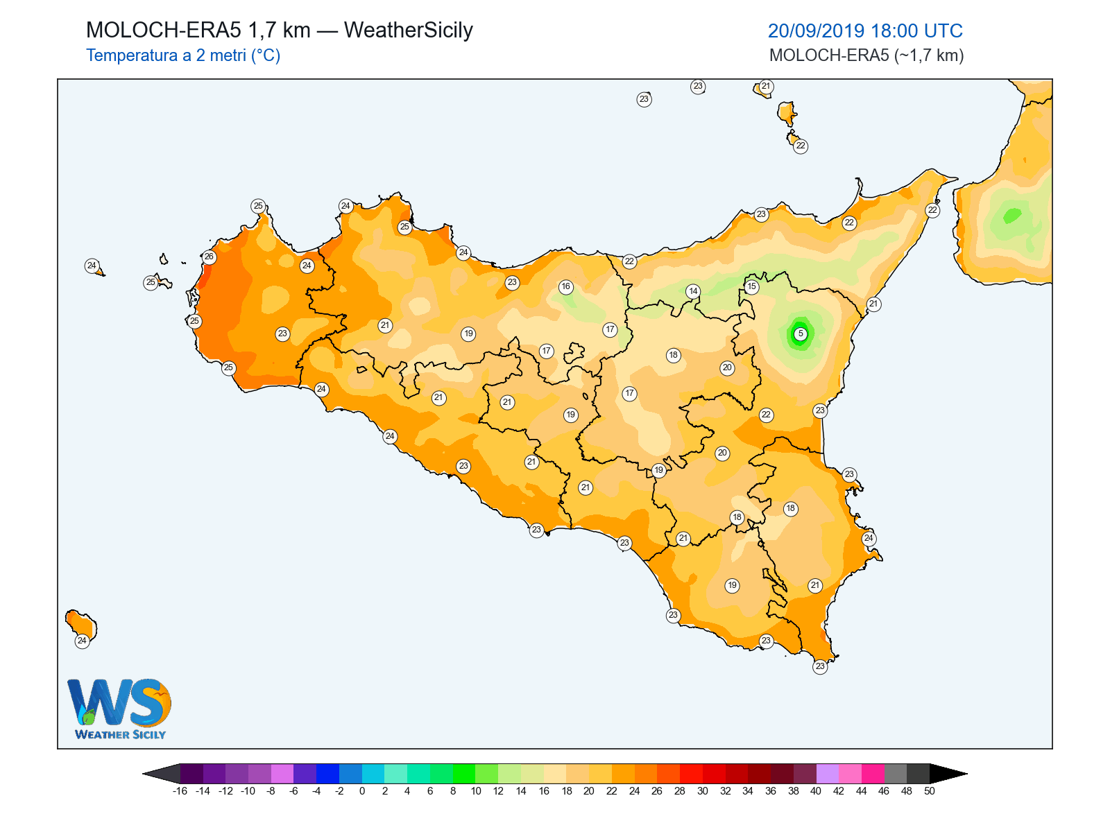 Temperatura a 2 metri · 2019092018
