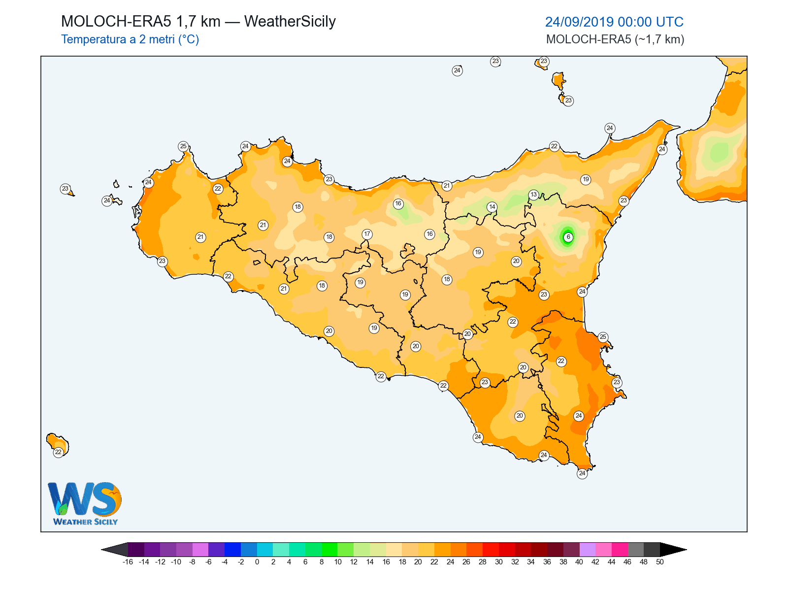 Temperatura a 2 metri · 2019092400