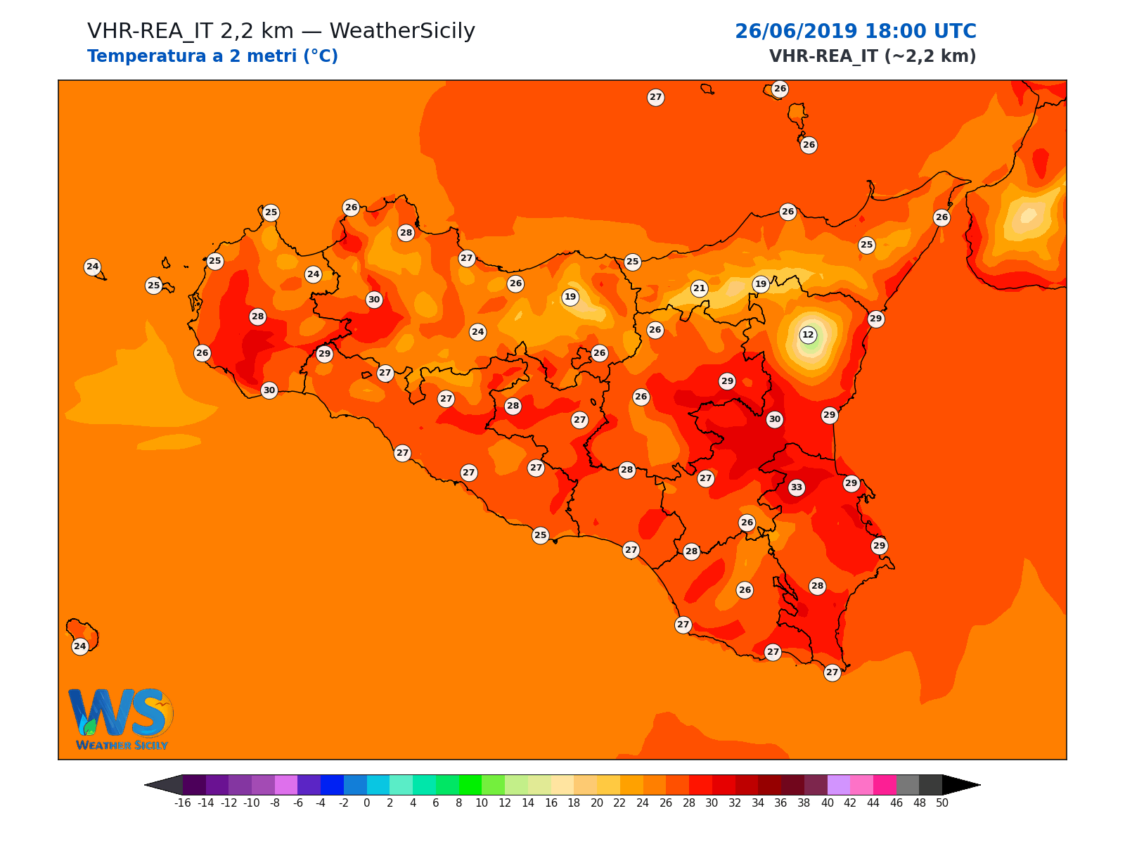 Temperatura a 2 metri · 2019062618