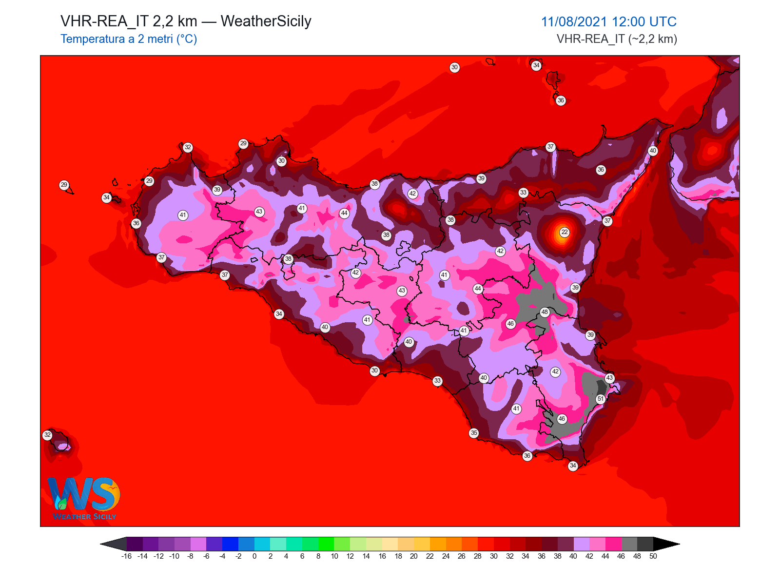 Temperatura a 2 metri · 2021081112