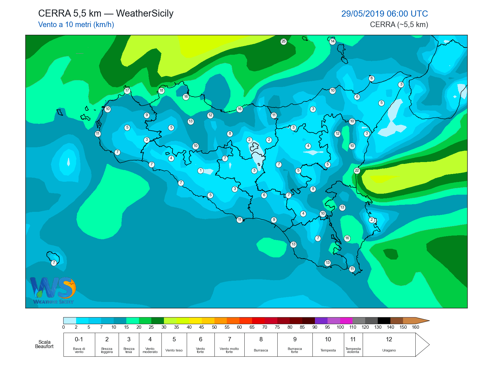 Vento a 10 metri · 2019052906