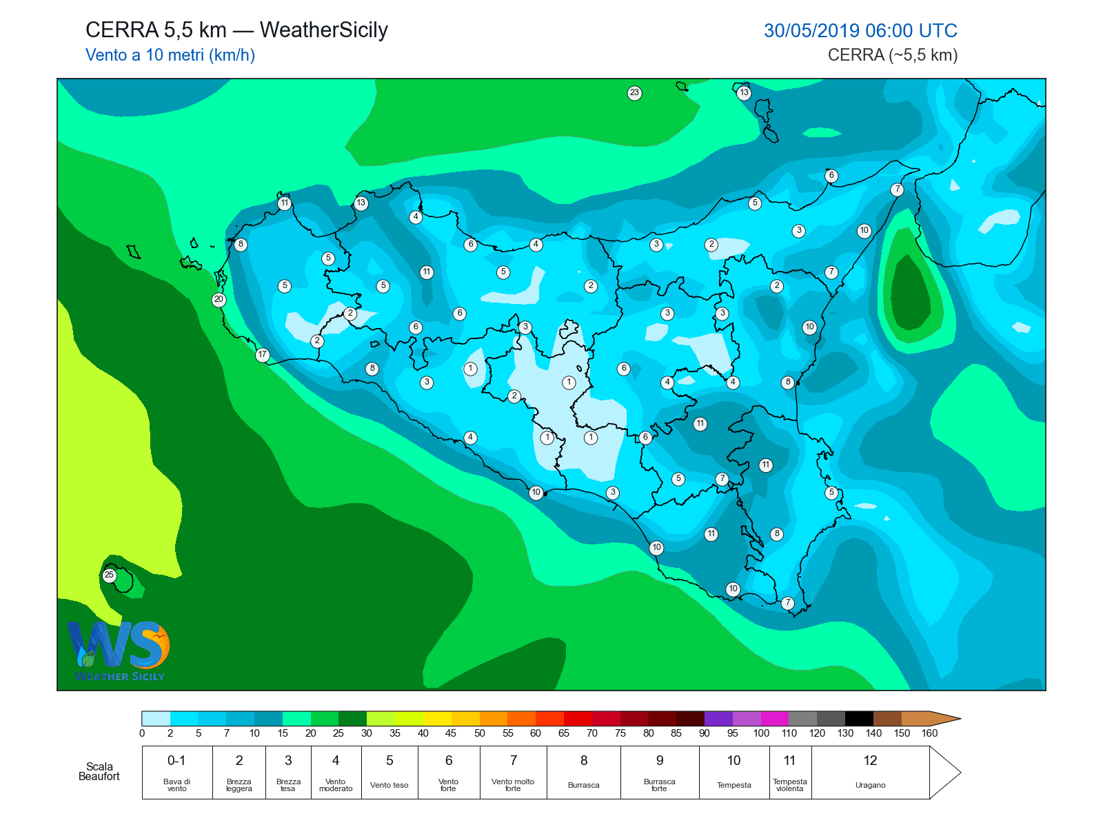 Vento a 10 metri · 2019053006