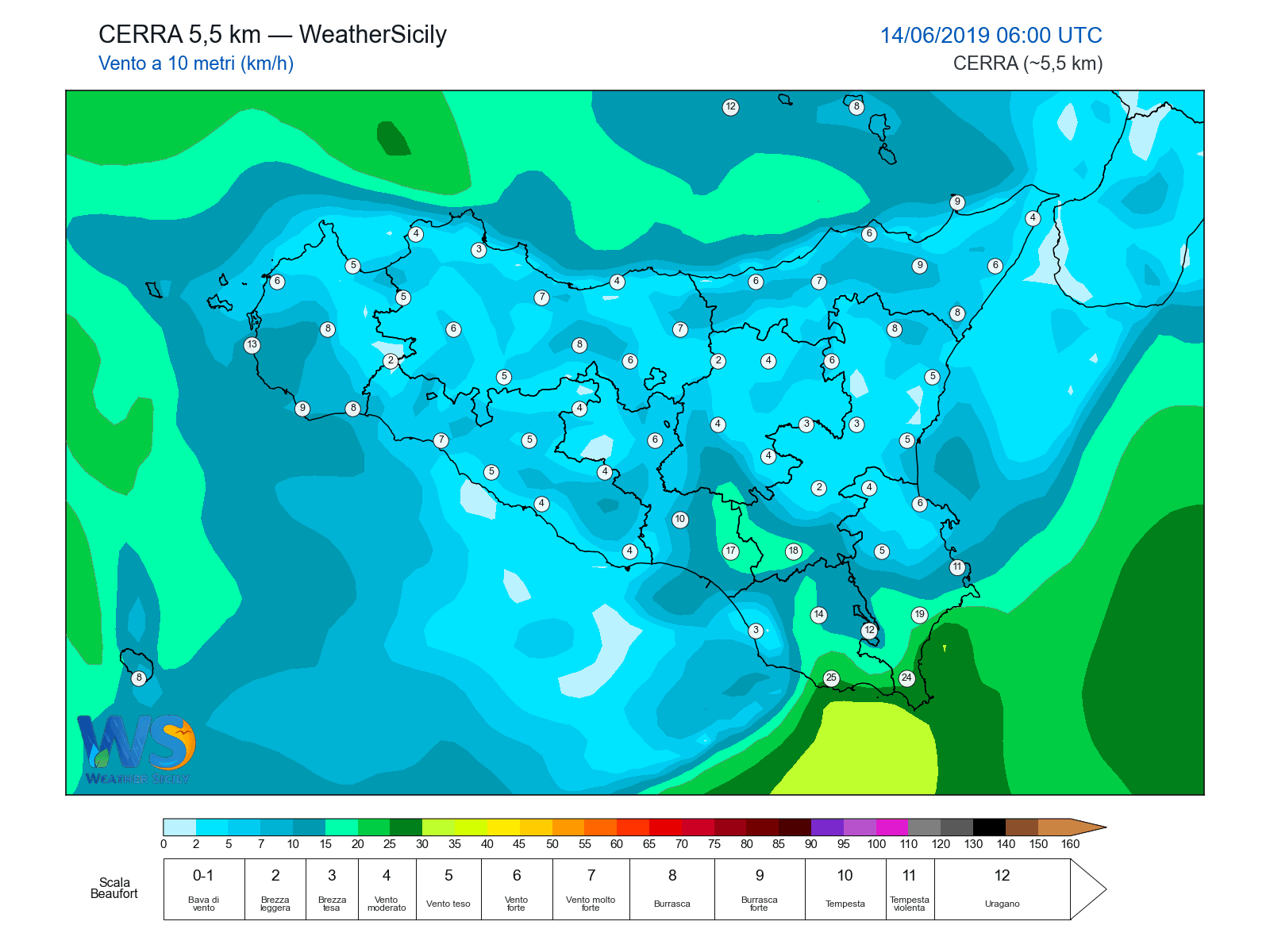 Vento a 10 metri · 2019061406