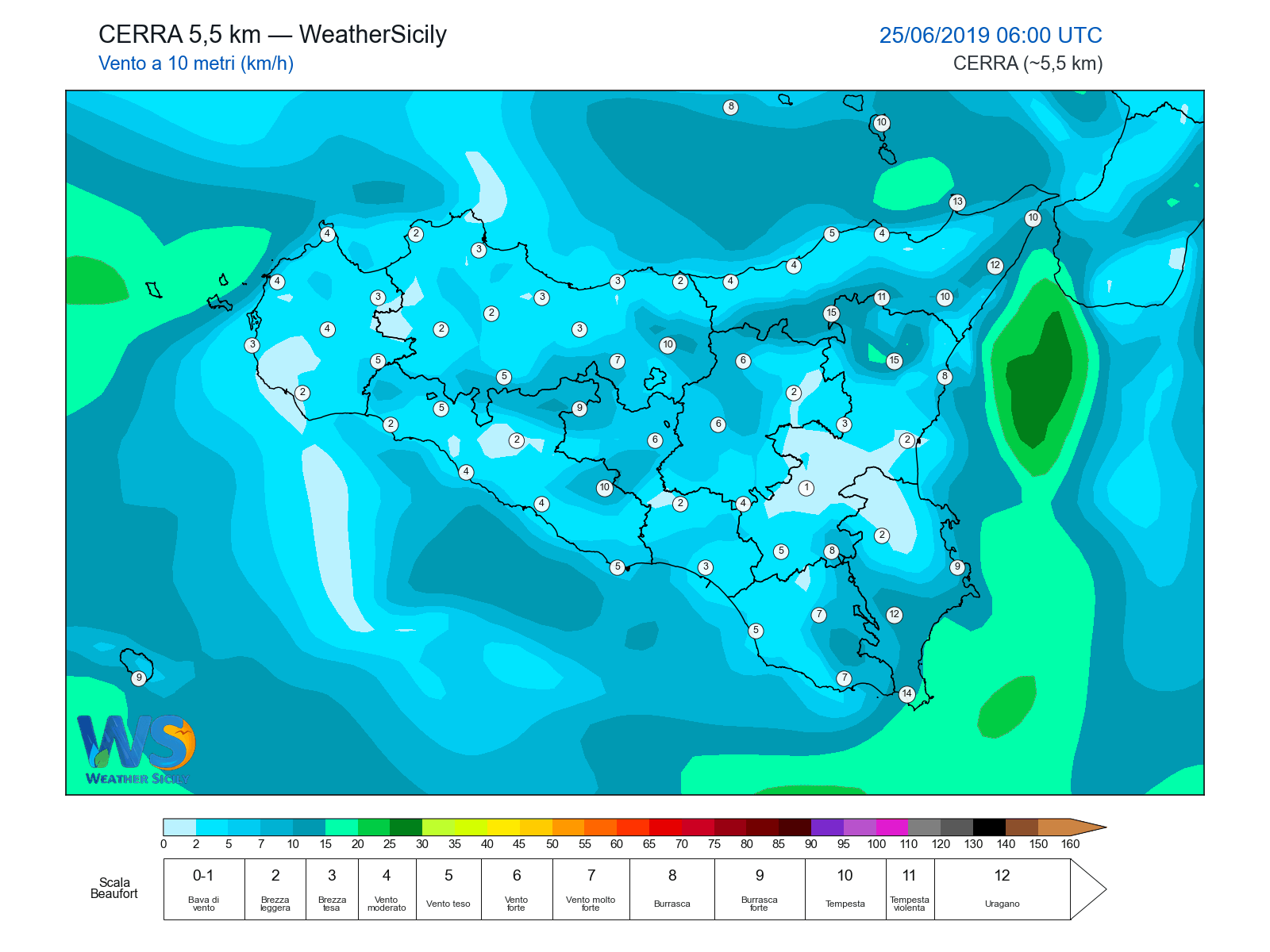 Vento a 10 metri · 2019062506