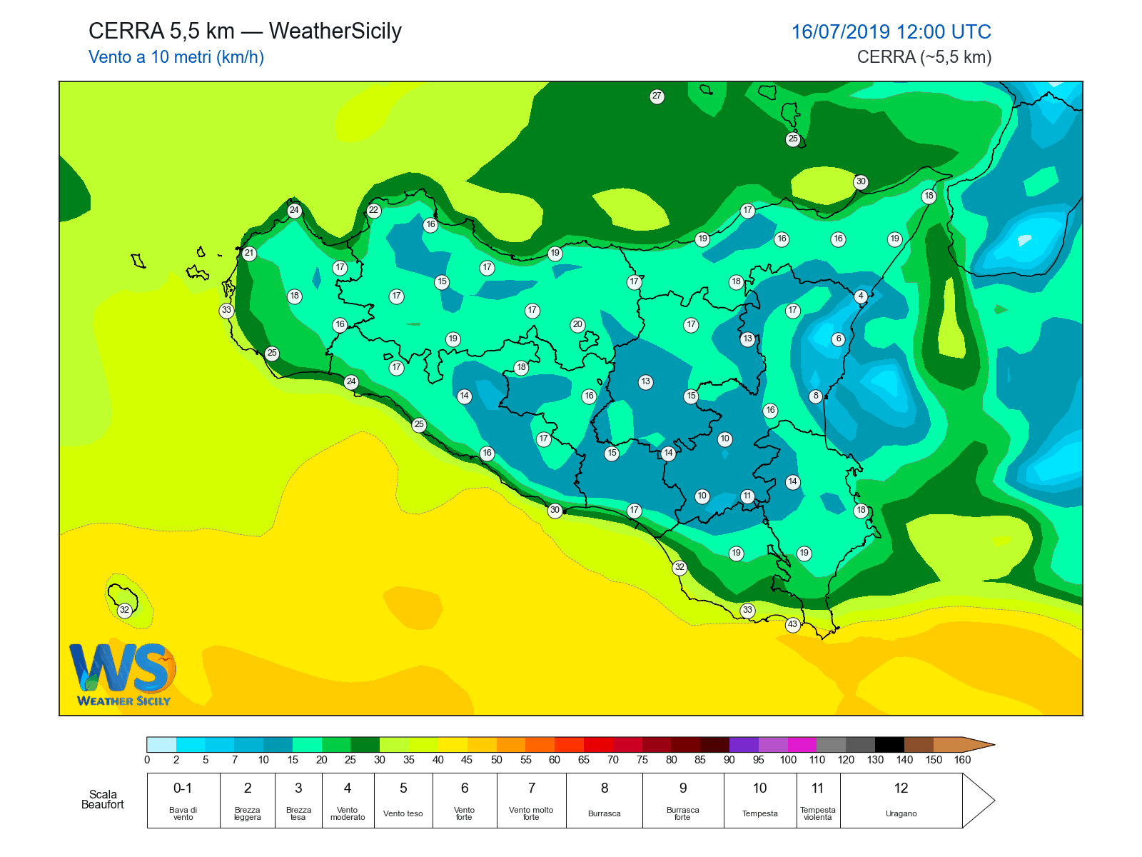 Vento a 10 metri · 2019071612