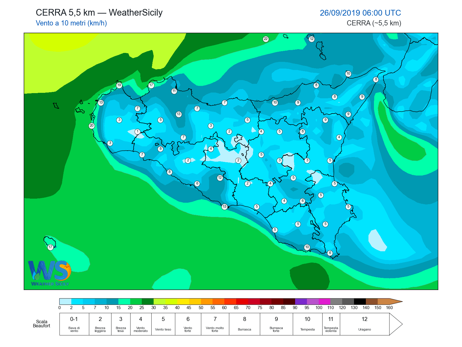 Vento a 10 metri · 2019092606