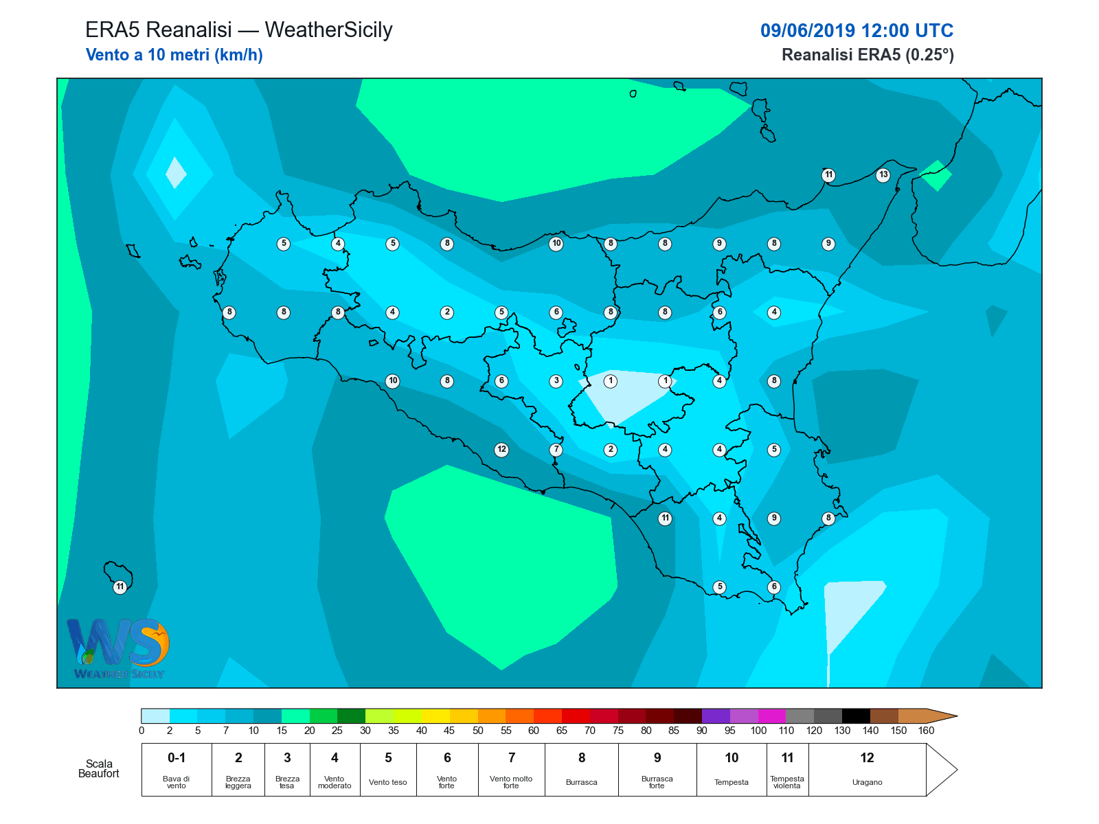 Vento a 10 metri · 2019060912