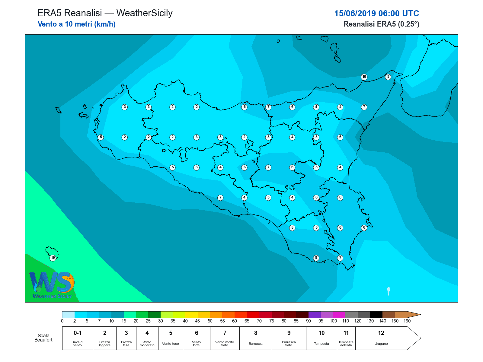Vento a 10 metri · 2019061506