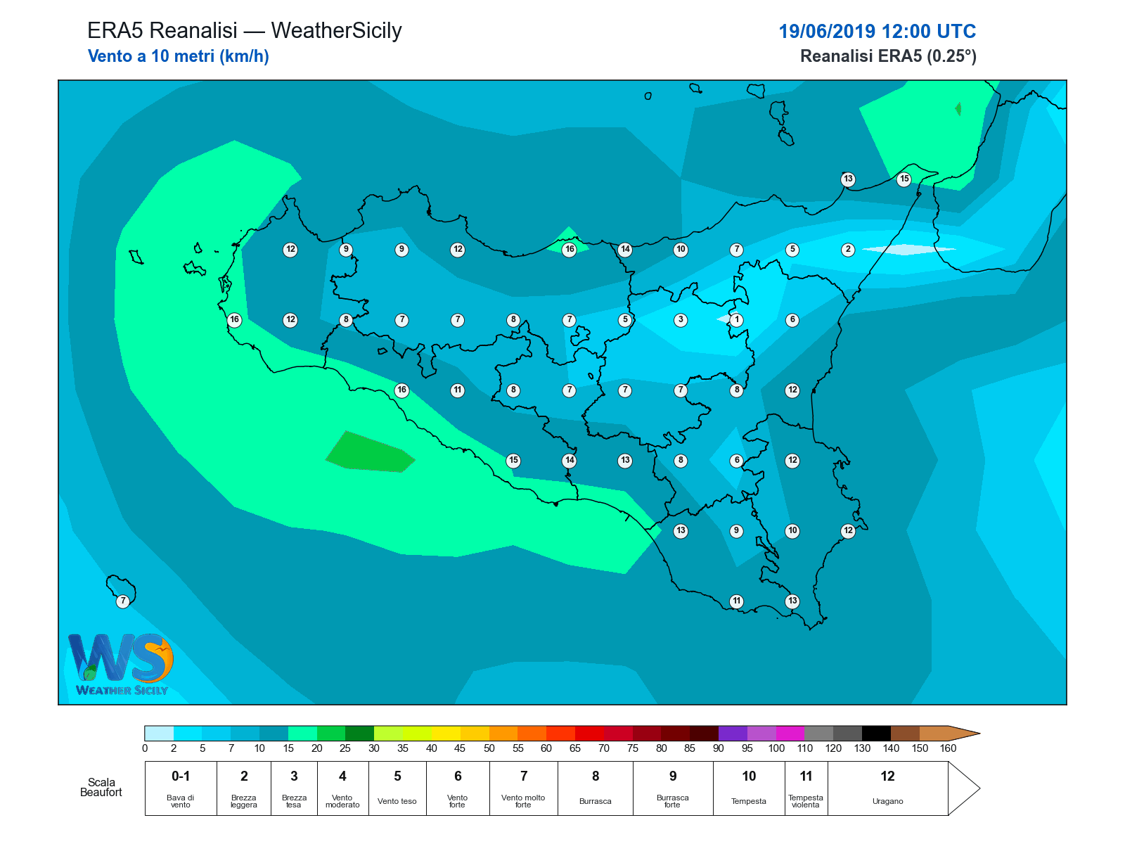 Vento a 10 metri · 2019061912