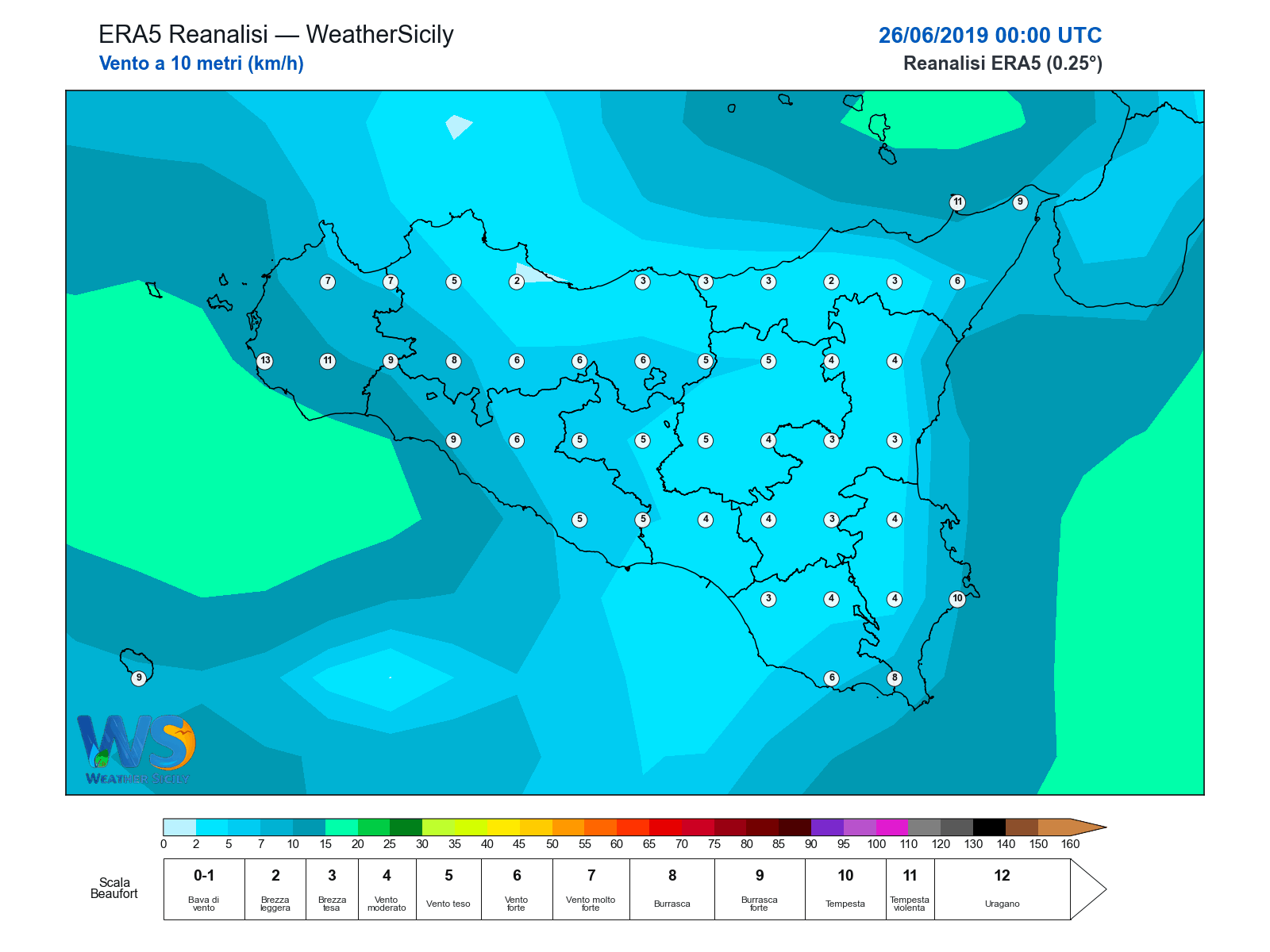 Vento a 10 metri · 2019062600