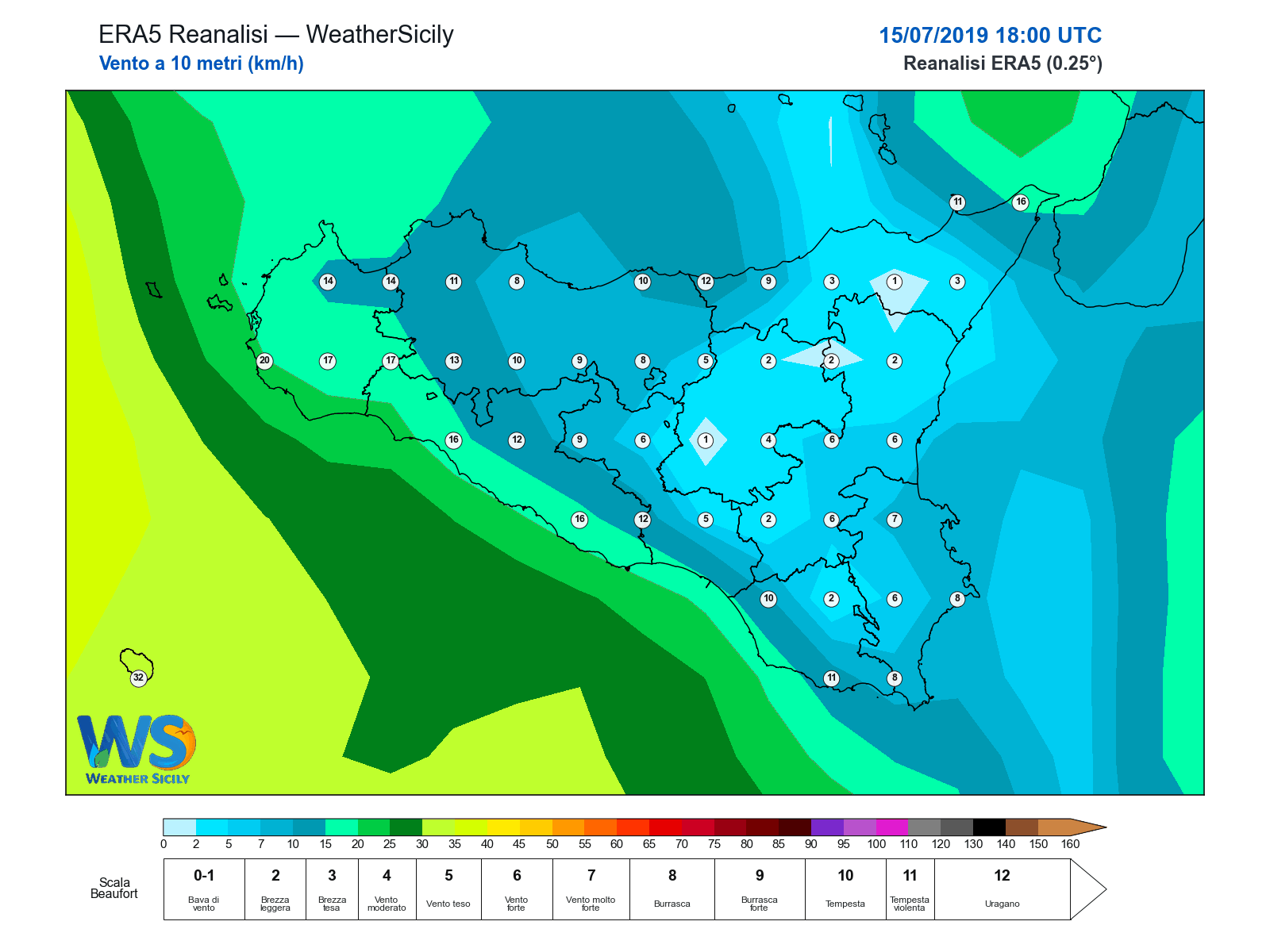 Vento a 10 metri · 2019071518