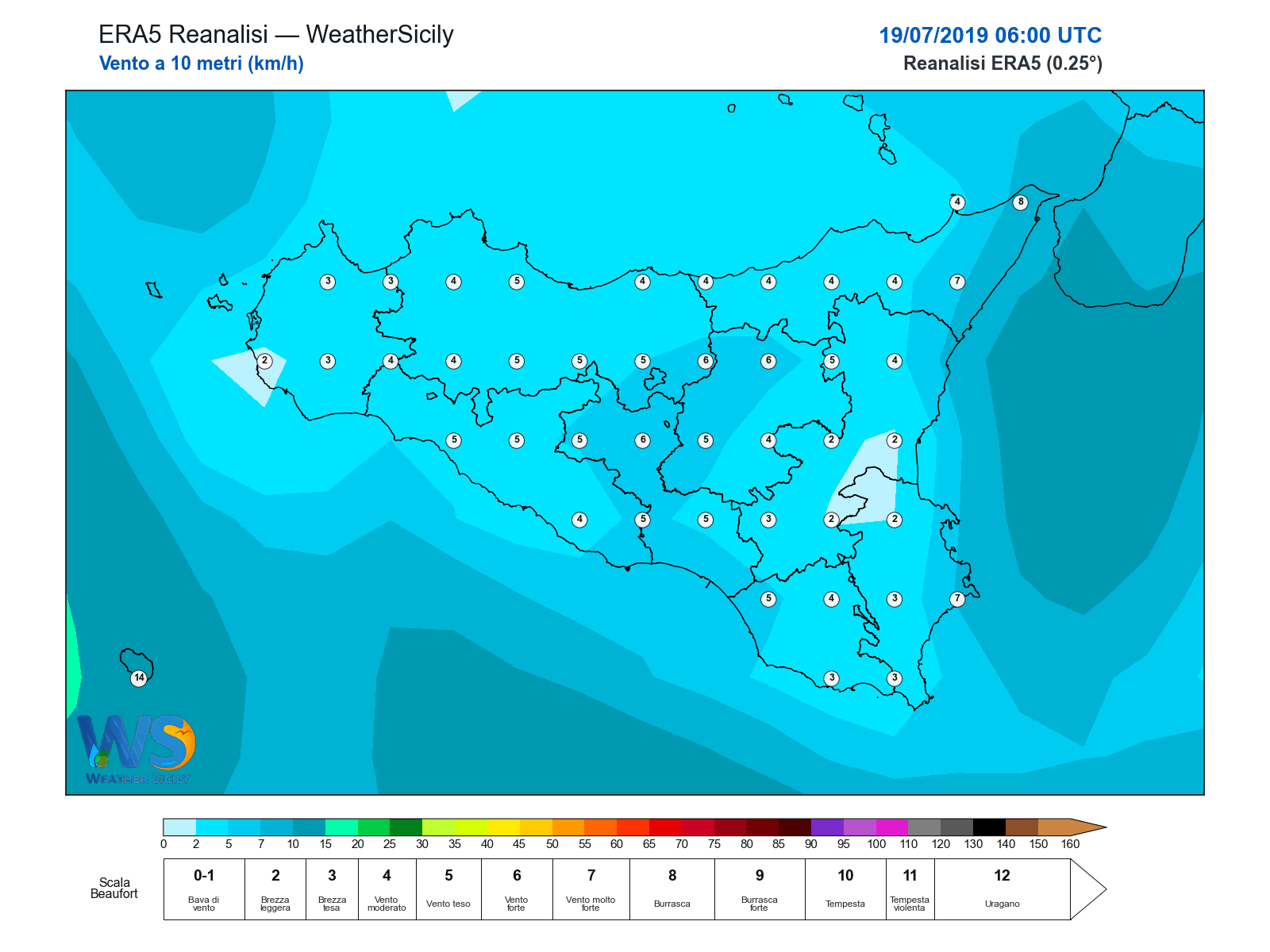 Vento a 10 metri · 2019071906
