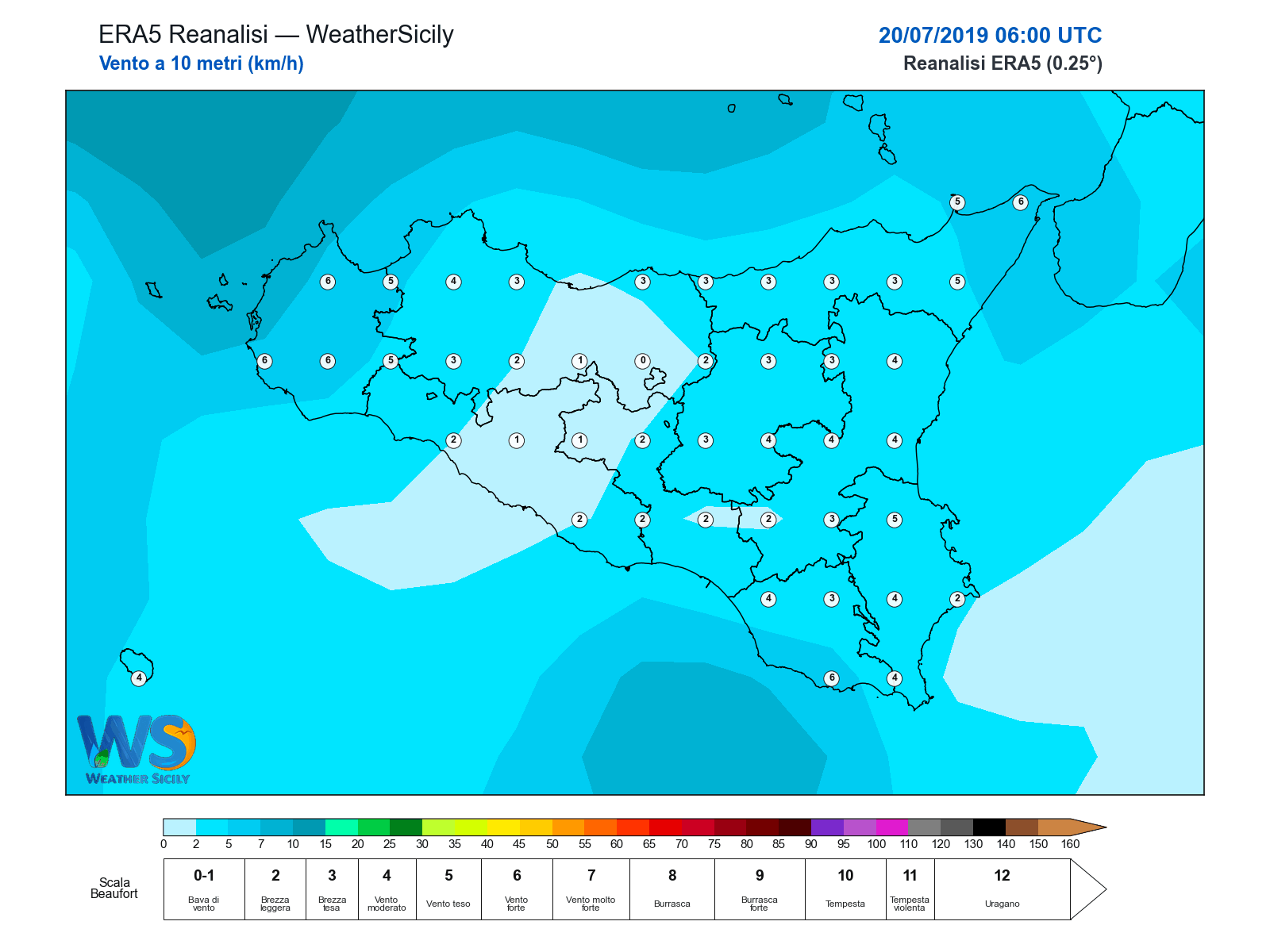Vento a 10 metri · 2019072006