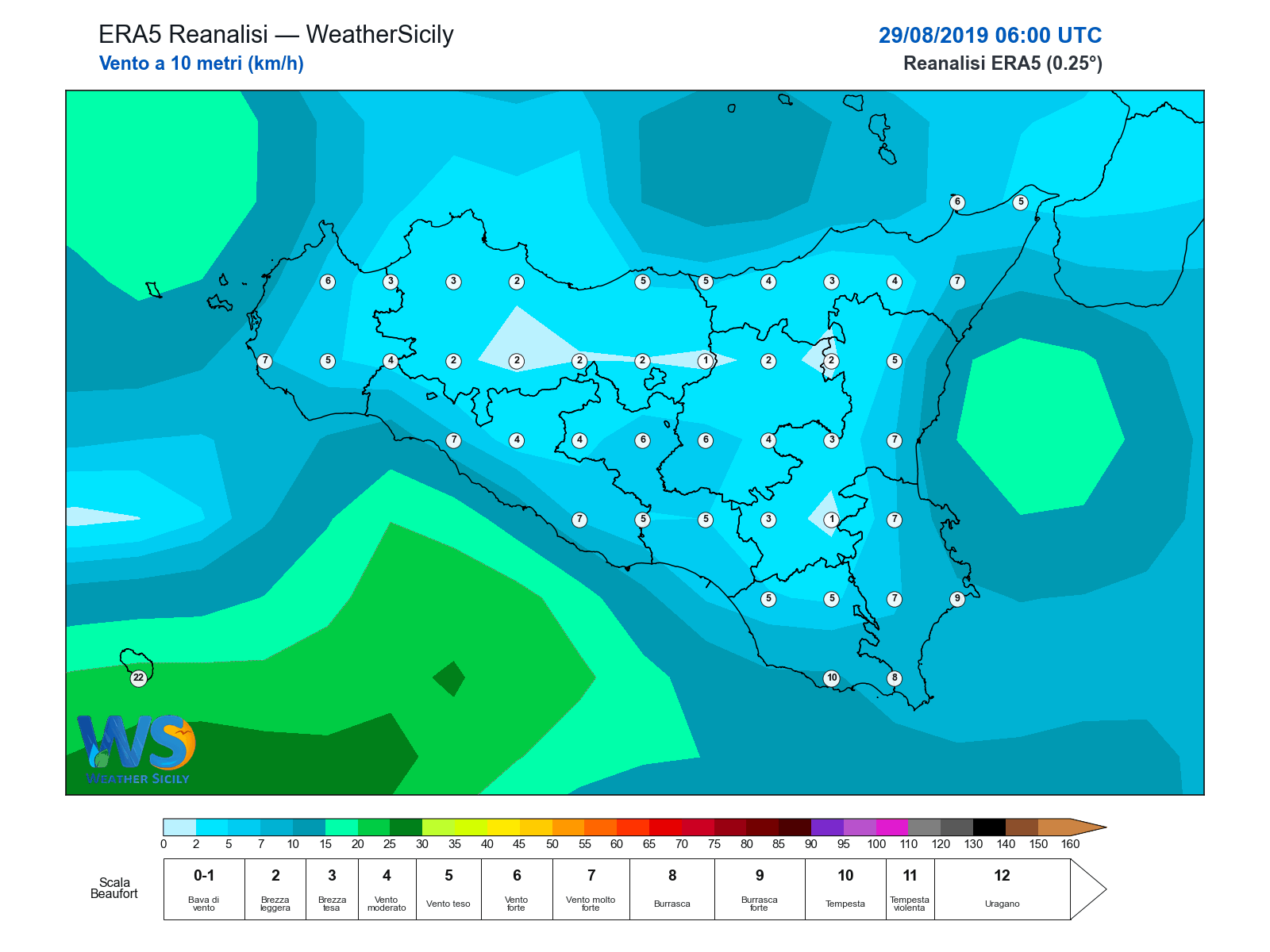 Vento a 10 metri · 2019082906