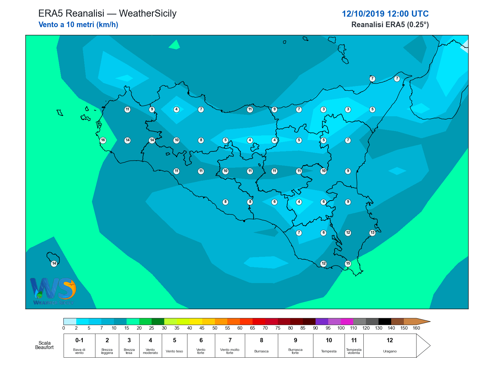 Vento a 10 metri · 2019101212